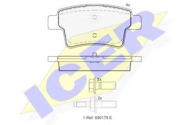 LUCAS DIESEL GDB1692 Комплект гальмівних колодок, дискове гальмо