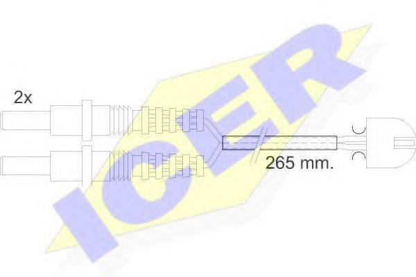 ICER 610169EC Сигналізатор, знос гальмівних колодок