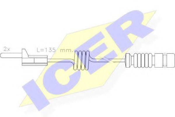 ICER 610405EC Сигналізатор, знос гальмівних колодок