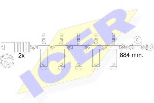 ICER 610500EC Сигналізатор, знос гальмівних колодок