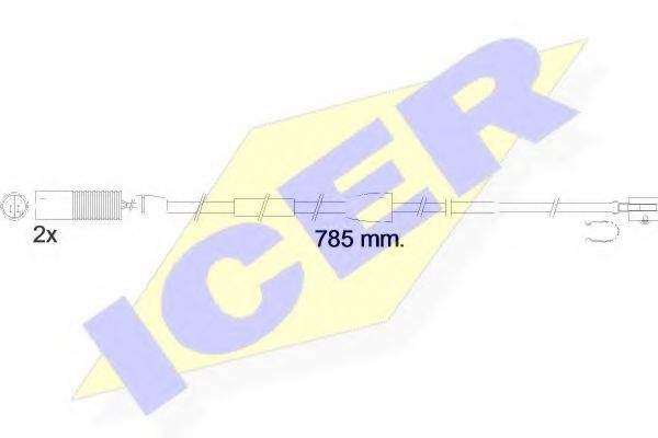 ICER 610536EC Сигналізатор, знос гальмівних колодок