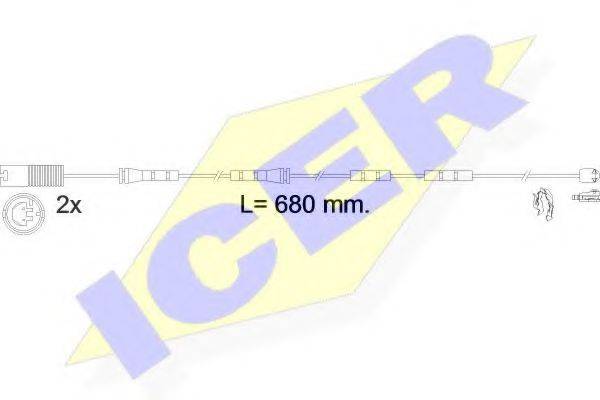 ICER 610606EC Сигналізатор, знос гальмівних колодок