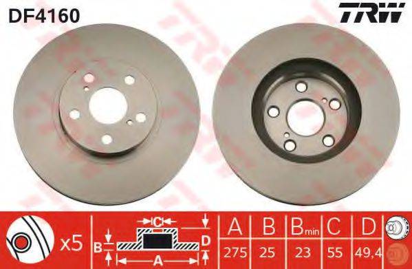 BOSCH 0986AB5235 гальмівний диск