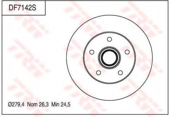 TRW DF7142S гальмівний диск