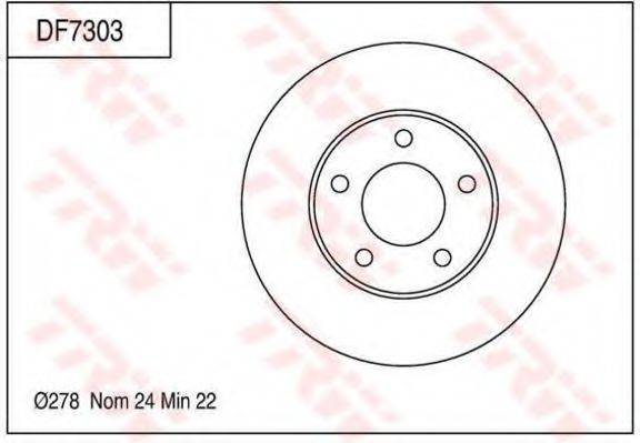 FORD E1003325XA гальмівний диск