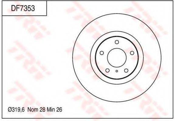 TRW DF7353 гальмівний диск