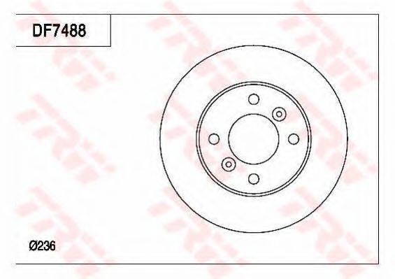 TRW DF7488 гальмівний диск