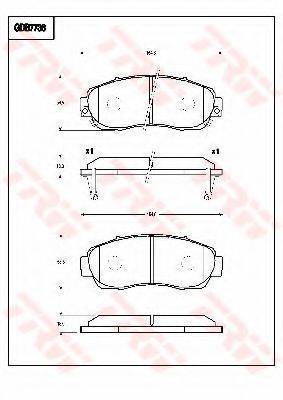 HONDA (DONGFENG) 45022TP6A00 Комплект гальмівних колодок, дискове гальмо