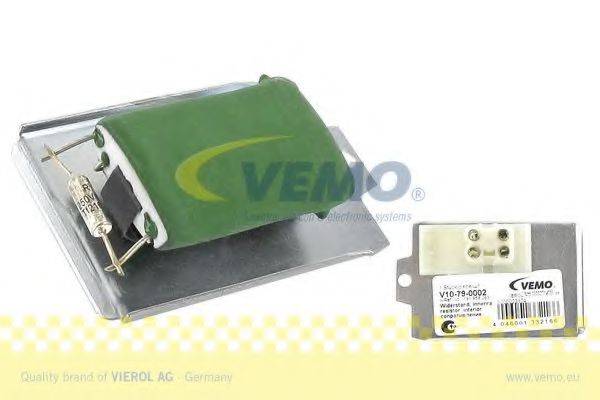 VEMO V10790002 Регулятор, вентилятор салону