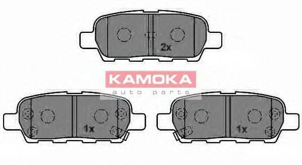 KAMOKA 24088 Комплект гальмівних колодок, дискове гальмо