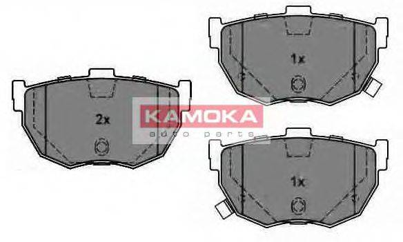 KAMOKA 21553 Комплект гальмівних колодок, дискове гальмо