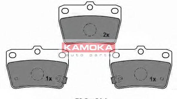 KAMOKA JQ1013062 Комплект гальмівних колодок, дискове гальмо