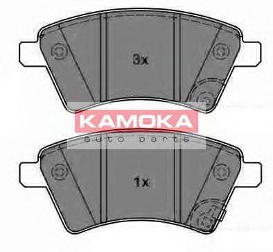 KAMOKA JQ1013750 Комплект гальмівних колодок, дискове гальмо