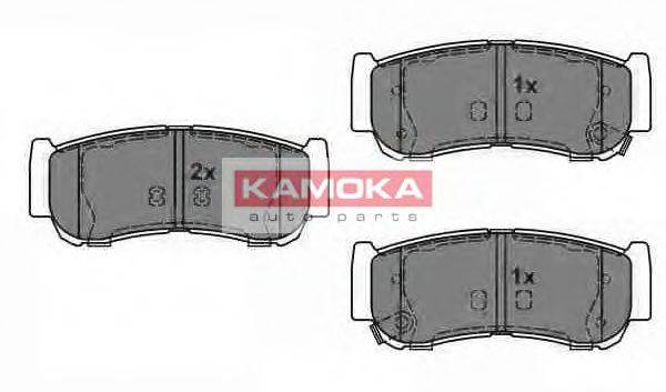 KAMOKA JQ1013820 Комплект гальмівних колодок, дискове гальмо