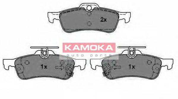 KAMOKA 24043 Комплект гальмівних колодок, дискове гальмо