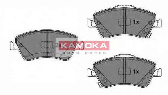 KAMOKA JQ1018092 Комплект гальмівних колодок, дискове гальмо