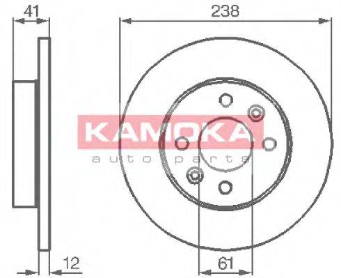 KAMOKA 103110 гальмівний диск