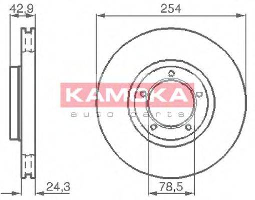 KAMOKA 1031696 гальмівний диск