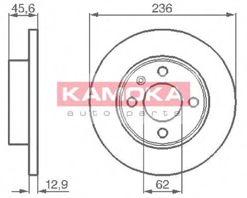 KAMOKA 1031750 гальмівний диск