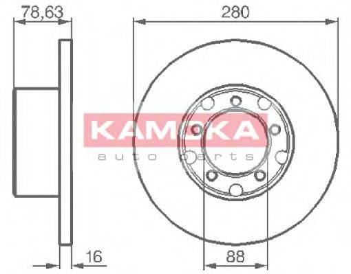 KAMOKA 103190 гальмівний диск