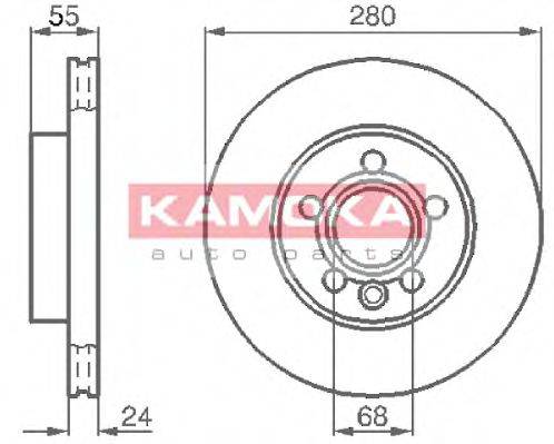 KAMOKA 1032020 гальмівний диск