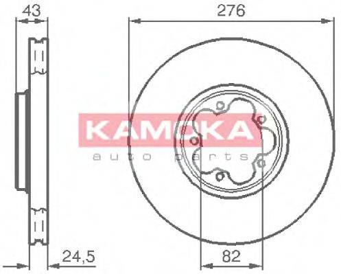 KAMOKA 1032226 гальмівний диск