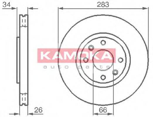 KAMOKA 1032304 гальмівний диск