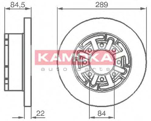 KAMOKA 103281 гальмівний диск