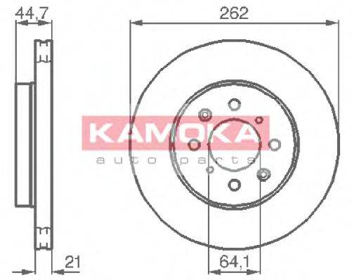 KAMOKA 1035518 гальмівний диск