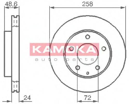 KAMOKA 103992 гальмівний диск
