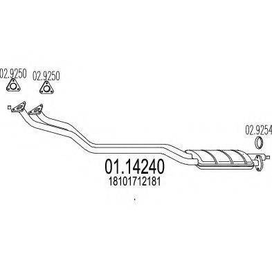 CISAM 225001 Труба вихлопного газу