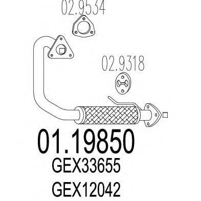 TIMAX 130145 Труба вихлопного газу