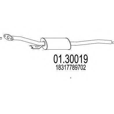 BMW 18317789702 Передглушувач вихлопних газів