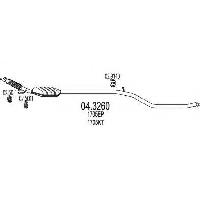 MTS 043260 Каталізатор