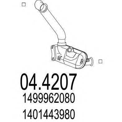 FIAT 1401443980 Каталізатор