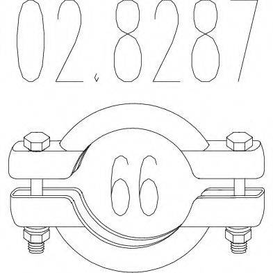 FIAT 171335 Сполучні елементи, система випуску
