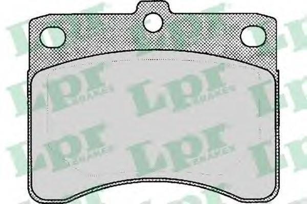 LPR 05P056 Комплект гальмівних колодок, дискове гальмо