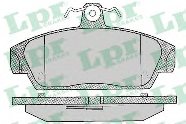 LPR 05P069 Комплект гальмівних колодок, дискове гальмо