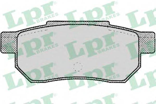 LPR 05P072 Комплект гальмівних колодок, дискове гальмо