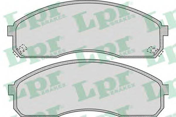 LPR 05P1072 Комплект гальмівних колодок, дискове гальмо