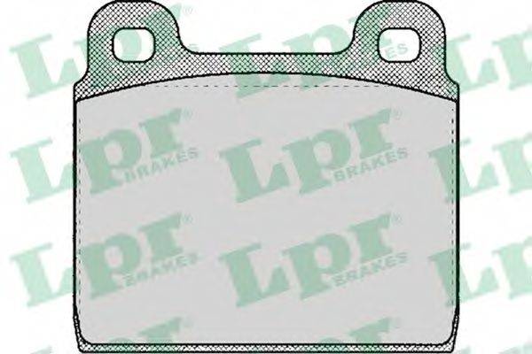 LPR 05P109 Комплект гальмівних колодок, дискове гальмо