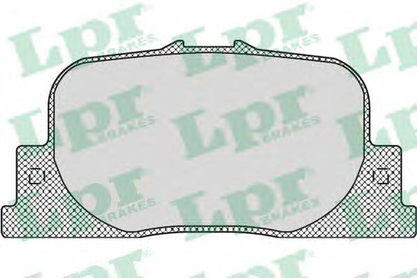 LPR 05P1112 Комплект гальмівних колодок, дискове гальмо