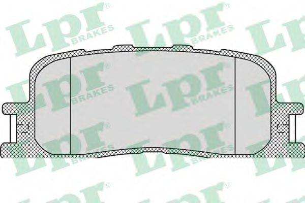 LPR 23702 Комплект гальмівних колодок, дискове гальмо