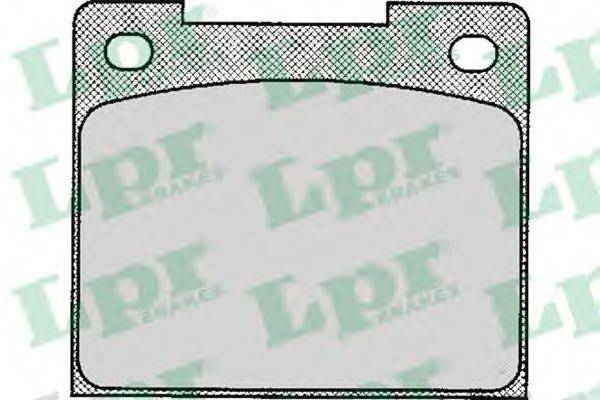 LPR 20088 Комплект гальмівних колодок, дискове гальмо