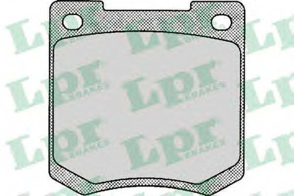 LPR 05P114 Комплект гальмівних колодок, дискове гальмо