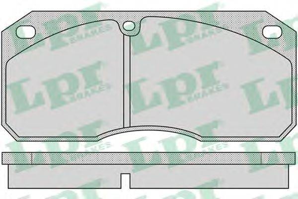 LPR 29039 Комплект гальмівних колодок, дискове гальмо