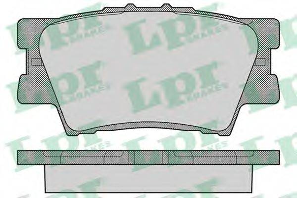 LPR 05P1281 Комплект гальмівних колодок, дискове гальмо