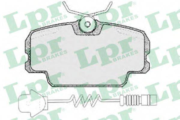 LPR 20890 Комплект гальмівних колодок, дискове гальмо