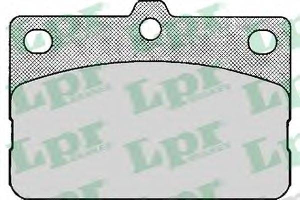 LPR 05P136 Комплект гальмівних колодок, дискове гальмо