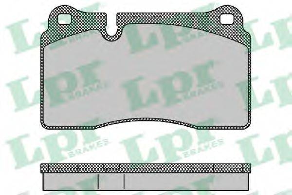 LPR 05P1376 Комплект гальмівних колодок, дискове гальмо